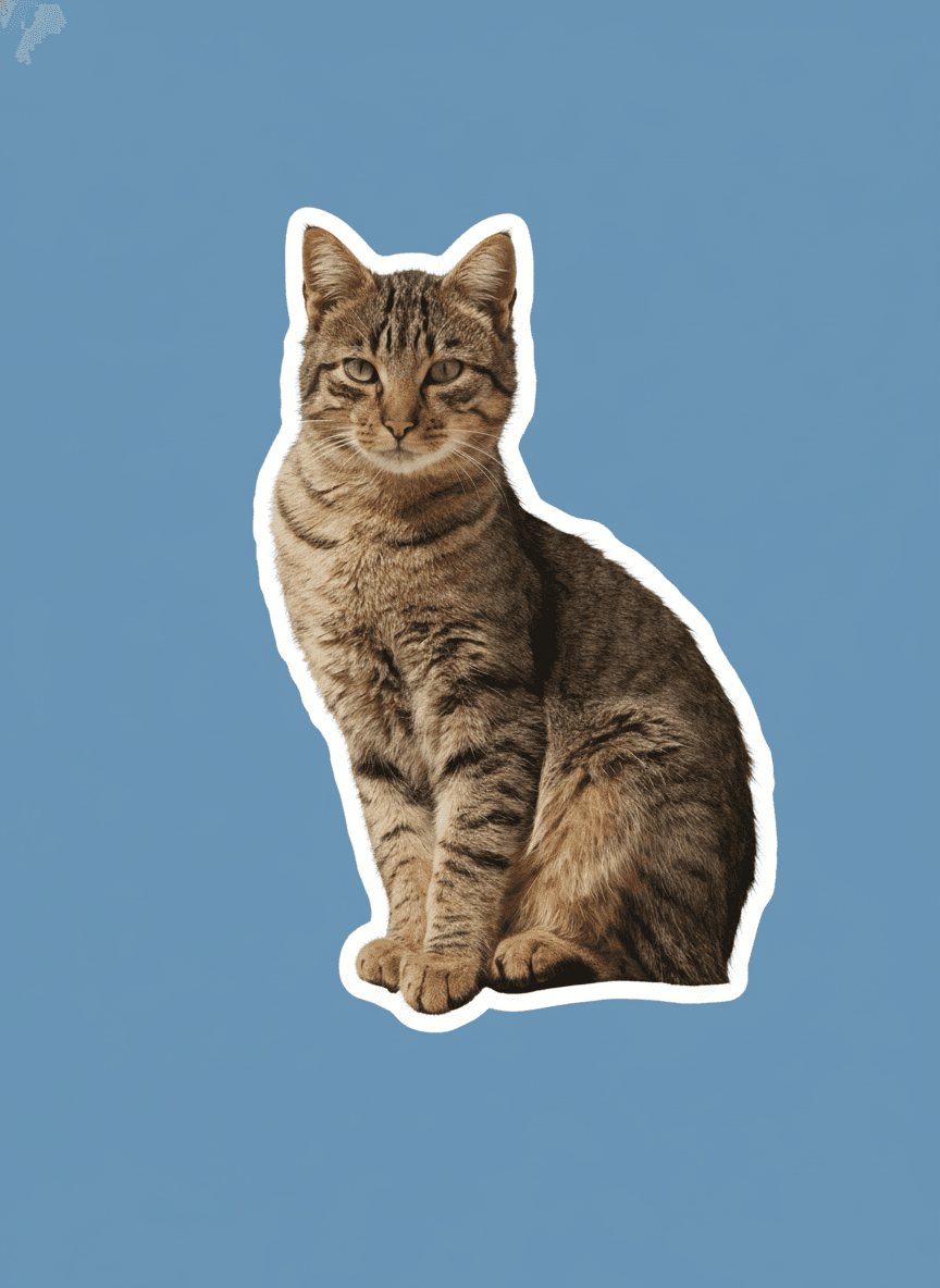 Realistic style pet sticker